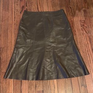Designer Sigrid Olsen Leather Skirt